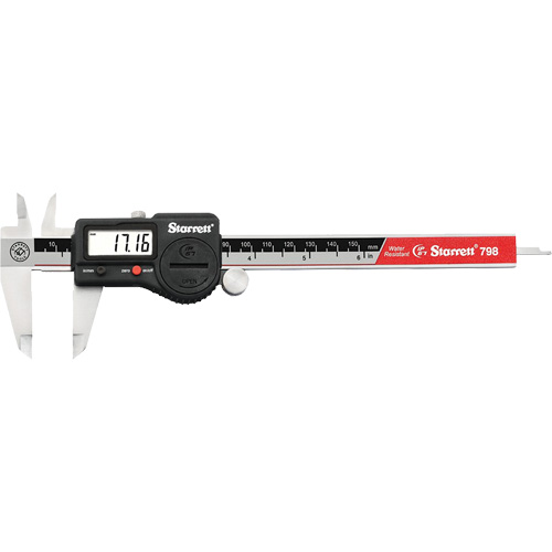 Starrett 798A-6/150 Electronic Caliper, 0,0005" (0,01 mm) Resolution, 0" - 6" (0 mm - 150 mm) Range