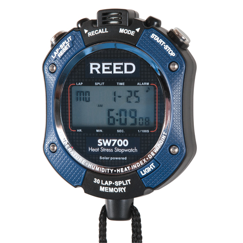 Reed Instruments SW700 Heat Stress Stop Watch, Digital, Water