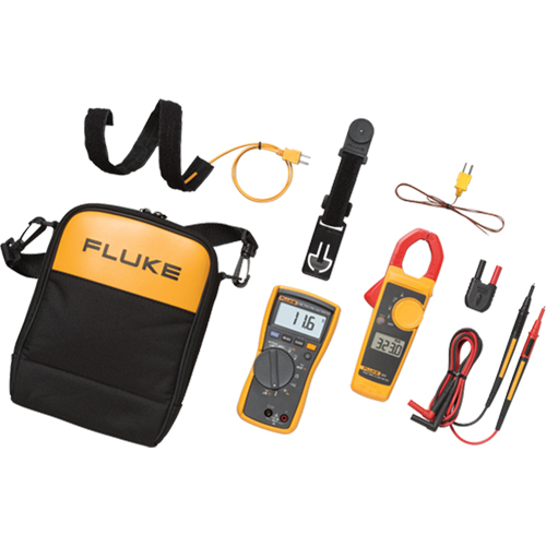 Fluke 116/323-KIT 116/323-KIT Multimeter and Clamp Meter Kit, AC/DC Voltage, AC Current