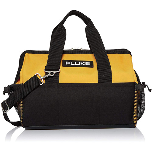 Fluke C550 Sac &agrave; outils de premi&egrave;re qualit&eacute; C550, Nylon balistique, 25 pochettes, Noir/Jaune