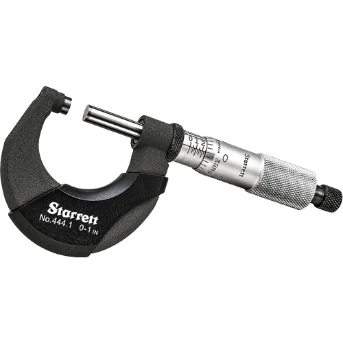 Starrett T444.1XRL-1 Microm&egrave;tre ext&eacute;rieur, Avec arr&ecirc;t &agrave; cliquet, 0" - 1"