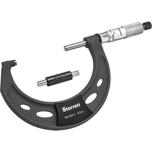 Starrett T444.1XRL-3 Microm&egrave;tre ext&eacute;rieur, Avec arr&ecirc;t &agrave; cliquet, 2" - 3"