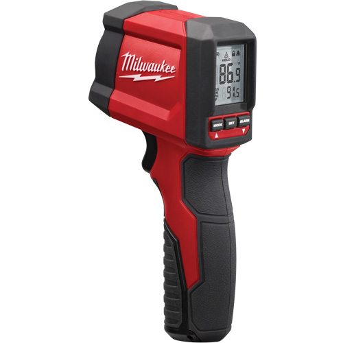 Milwaukee 2267-20 Infrared Temp-Gun Thermometer, -22°- 752° F ( -30° - 400° C ), 10:1, Fixed Emmissivity