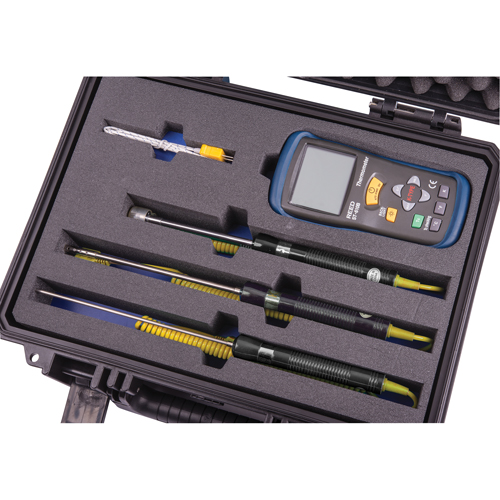Reed Instruments R2400-KIT Ensemble de thermom&egrave;tre &agrave; thermocouple, Contact, Num&eacute;rique, -58-2000°F (-50-1300°C)