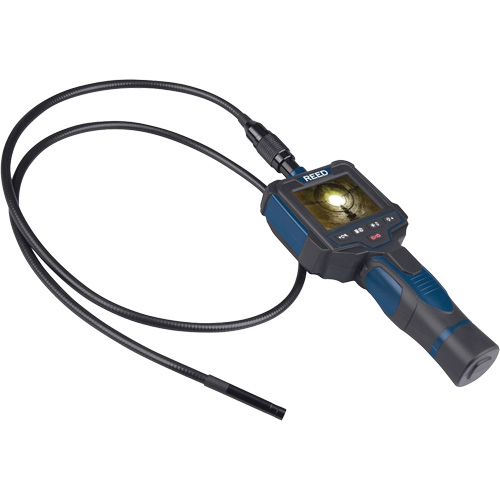 Reed Instruments R8500 Recordable Borescope Inspection Camera, 2.5" Display, 640 x 480 pixels, 8 mm (0.31") Camera Head