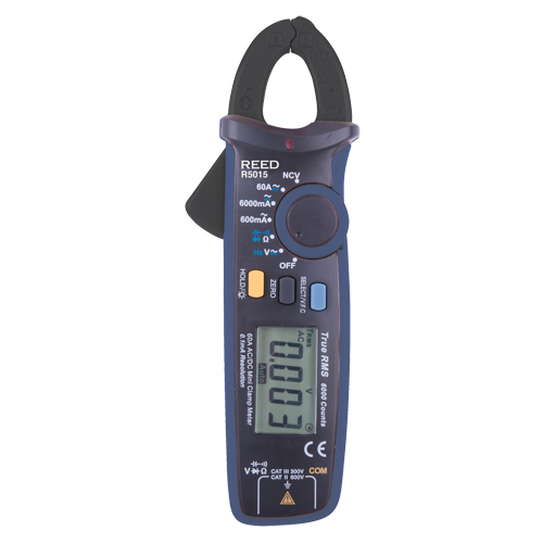 Reed Instruments R5015 True RMS mA Clamp Meter , AC/DC Voltage, AC/DC Current