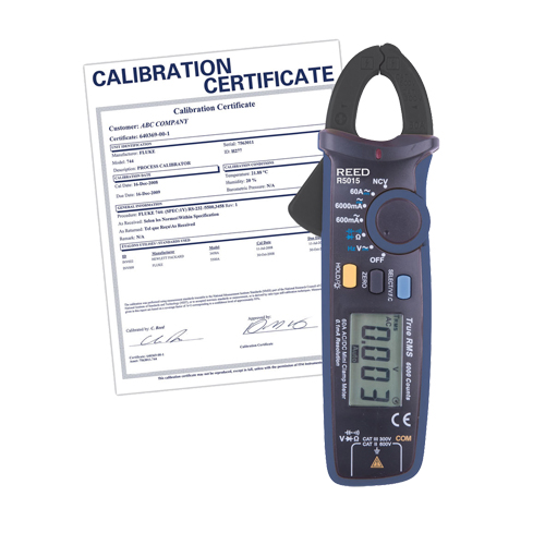 Reed Instruments R5015-NIST True RMS mA Clamp Meter (includes ISO Certificate), AC/DC Voltage, AC/DC Current