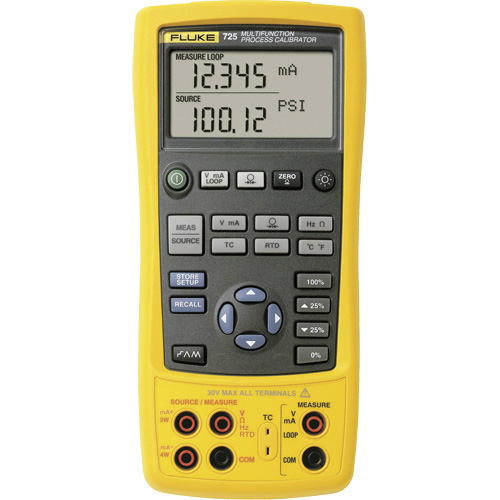 Fluke 725US &eacute;talonneur de processus multi-fonctions 725, Sans enregistrement des donn&eacute;es, Portatif, 1 proc&eacute;d&eacute;s
