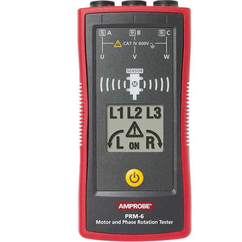 Amprobe PRM-6 V&eacute;rificateur de l'ordre de phase et de la rotation des moteurs PRM-6