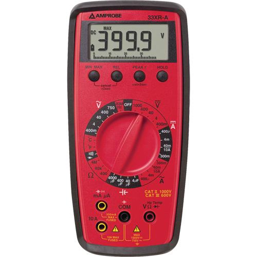 Amprobe 33XR-A 33XR-A Digital Multimeter, AC/DC Voltage, AC/DC Current