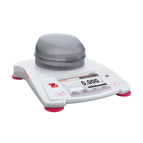 Ohaus 30253005 Balance &eacute;lectronique avec boîte anti-courant d'air STX123 Scout STX, Capacit&eacute; 120 g, Graduations 0,001 g