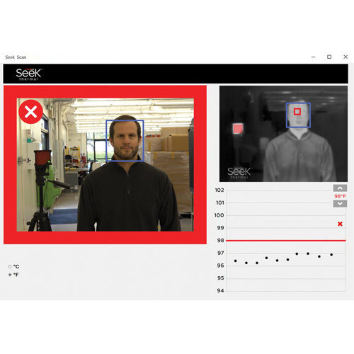 Seek Thermal IC586 Seek Scan Body Temperature Screening Thermal Camera Kit