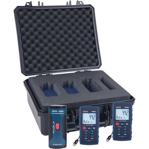Reed Instruments R8085-KIT Noise Dosimeter Kit, 35 - 130 dB Measuring Range