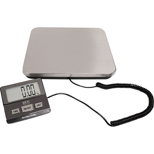 BIOS 603SC Balance de r&eacute;ception num&eacute;rique, Capacit&eacute; 220 lb, Graduations 1 lb