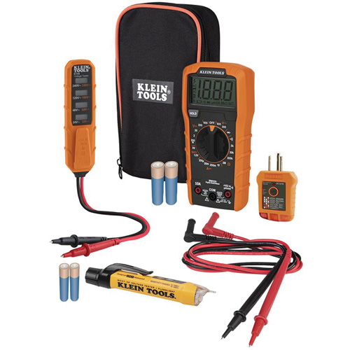 Klein Tools MM320KIT Trousse dessai &eacute;lectrique avec multim&egrave;tre num&eacute;rique