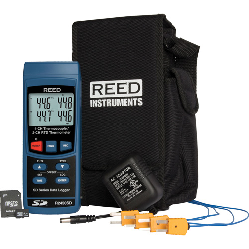 Reed Instruments R2450SD-KIT3 Data Logging Thermocouple Thermometer Kit