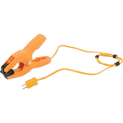 Reed Instruments R2970-NIST Type K Pipe Clamp Thermocouple Probe with ISO Certificate, 200 °C (392°F) Max. Temp.