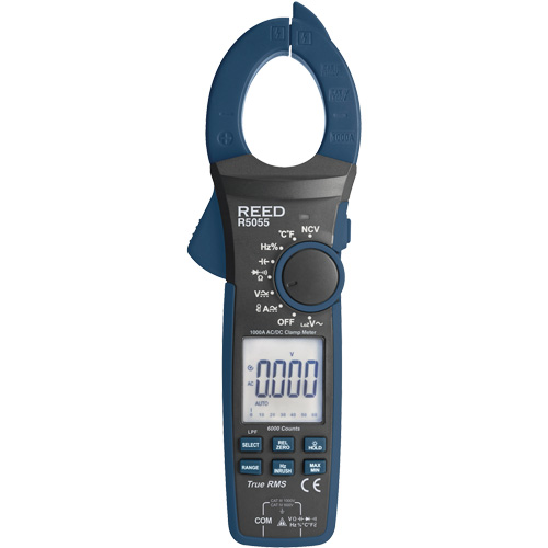1000A T-RMS Large Digital Clamp Meter 6000 Counts AC/DC Current