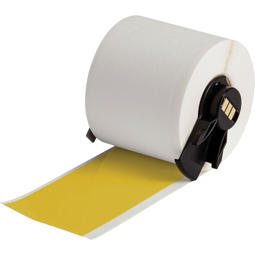 Brady M6C-2000-595-YL All-Weather Permanent Adhesive Label Tape, Vinyl, 2" L x Yellow