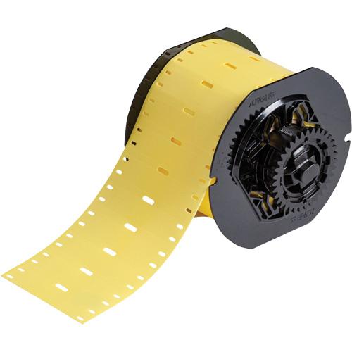 Brady B33-75X15-7643-YL Marqueurs de c&acirc;bles sans halog&egrave;ne s&eacute;rie B33, Polyur&eacute;thane thermoplastique, 2,953" lo x 0,591" h, Jaune