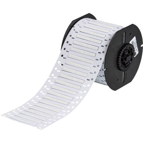 Brady B33-125-2-342-2 &eacute;tiquettes de fils et de c&acirc;bles thermor&eacute;tractables PermaSleeve, Polyol&eacute;fine, 1" lo x 0,235" h, Blanc
