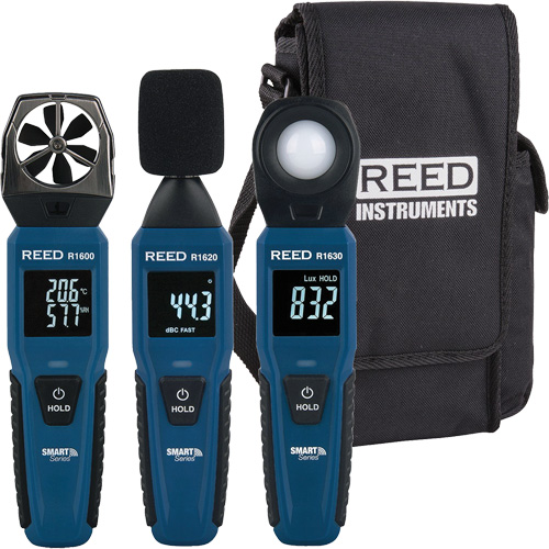 Reed Instruments R16X0-KIT2 Trousse environnementale avec enregistreur de donn&eacute;es Bluetooth de s&eacute;rie intelligente R16X0