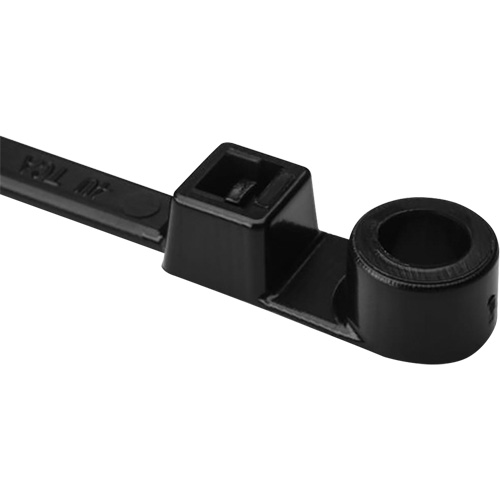 Hellermann Tyton Canada T50MI0C2 1-Piece Screw Mount Cable Ties, 12-2/5" Long, 50 lbs. Tensile Strength, Black
