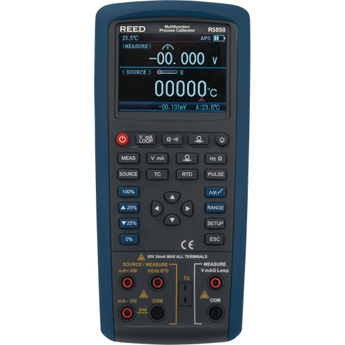Reed Instruments R5850 &eacute;talonneur de processus multifonctions, Sans enregistrement des donn&eacute;es, Portatif, 5 proc&eacute;d&eacute;s