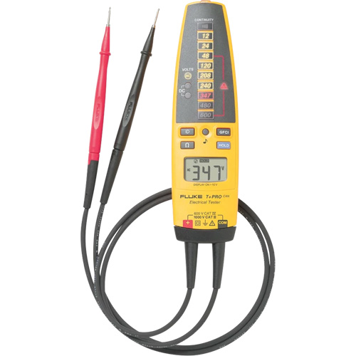 Fluke 2548117 T+Pro Electrical Tester, 12 V - 600 V, Light & Sound Alert