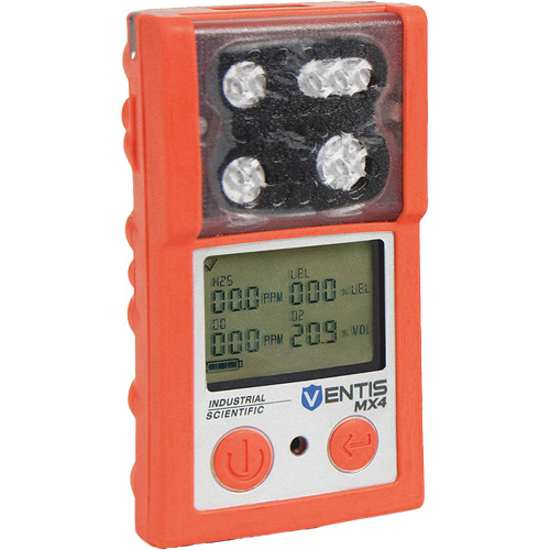 Industrial Scientific  VTS-K1232101101 Moniteur de gaz Ventis MX4, 4 Gaz, LEL - CO - H2S -O2
