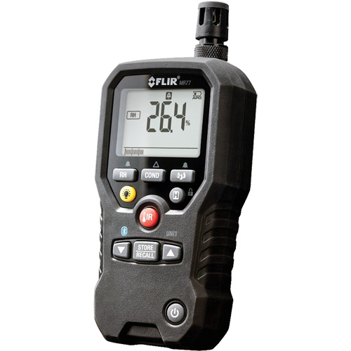 FLIR MR77 MR77 5-in-1 Moisture Meter with METERLiNK&reg;, 0 - 99% Moisture Range, -4°- 392° F ( -20° - 200° C ) Temperature Range