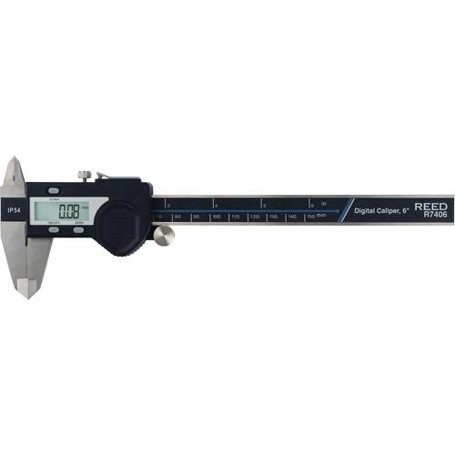 Reed Instruments R7406 Pied &agrave; coulisse num&eacute;rique de 6" (150 mm), R&eacute;solution de 0,0005" (0,01 mm), 0" - 6" (0 mm - 150 mm) gamme de mesure