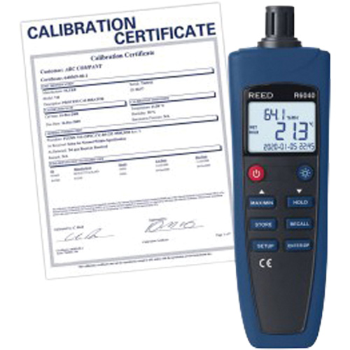 Reed Instruments R6040-NIST Psychrometer/Thermo-Hygrometer with Traceable Certification, 0% - 99.9% RH, -4°- 158° F ( -20° - 70° C )