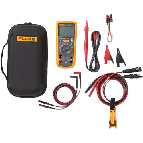 Fluke FLK-1587FC-TLPV1 Trousse doutils solaires avec m&eacute;gohmm&egrave;tre 1537, multim&egrave;tre num&eacute;rique solaire 283?FC/PV et pince amp&egrave;rem&eacute;trique sans fil, Num&eacute;rique