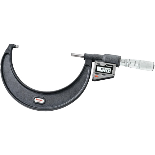 Starrett 3732.1XFL-5 3732 Electronic Micrometer without Output, 4" - 5" (101 mm - 127 mm) Range, 0.0001" (0.001 mm) Resolution