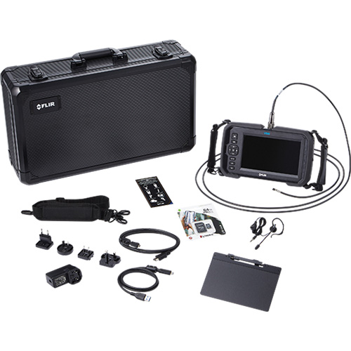FLIR VS80-KIT-7 High-Performance Videoscope Kit with Dual HD Camera & Long Camera Probe, 1280" L x 720" W Display, 1024 x 600 pixels, 4.9 mm (0.19") Camera Head