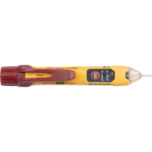 Klein Tools NCVT2P Dual Range Non-Contact Voltage Tester, 12 VAC - 1000 VAC/70 VAC - 1000 VAC, Light & Sound Alert