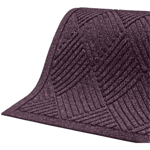 M+A Matting 22977468170 Waterhog&reg; Eco Premier Fashion Matting, Wiper/Scraper, 6' x 8' x 3/8", Maroon