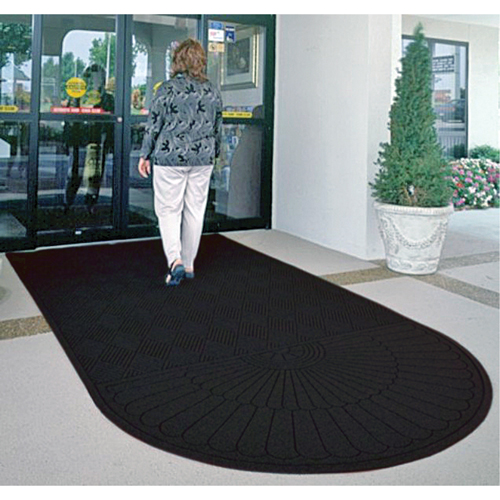 M+A Matting 22248704105170 Tapis WaterHog  Max Grand Diamond, Essuie-pieds/grattoir, 4' x 10' x 3/8", Fum&eacute;e noire