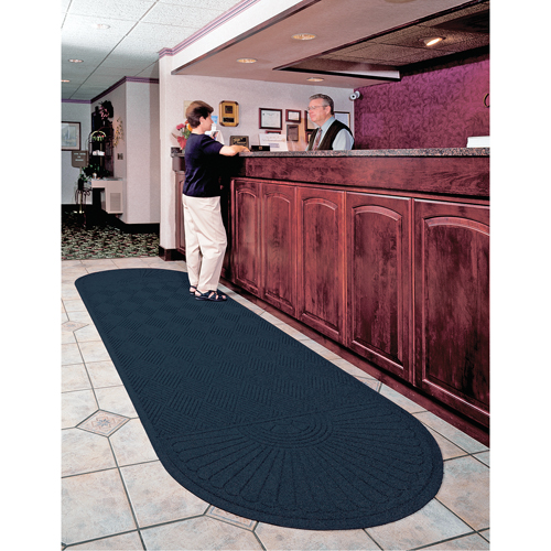 M+A Matting 224971371170 Tapis WaterHog  Max Grand Diamond, Essuie-pieds/grattoir, 3' x 7' x 3/8", Indigo