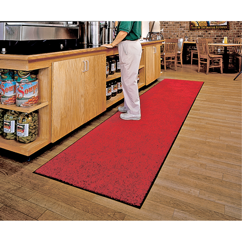 M+A Matting 100135640 Tapis ColorStar, Essuie-pieds, 3' x 5' x 3/8", Rouge/noir