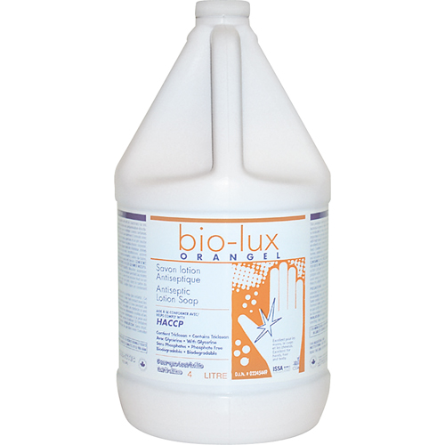 Chemotec BIORGW4 Bio-Lux Orangel Antiseptic Lotion Soap, Liquid, 4 L, Scented