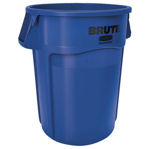 Rubbermaid FG264360BLUE Contenants ronds Brute, Vrac, Poly&eacute;thyl&egrave;ne, 44 gal. US