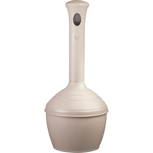 Justrite 268502 Elite Smokers Cease Fire&reg; Ashtray, Free-Standing, 4 US gal. Capacity, 38" Height