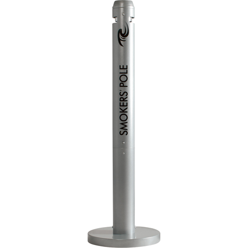 Rubbermaid FGR1SM Cendriers Smokers' Pole, Sur pied, Aluminium, Hauteur 41"