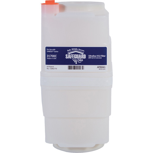 Atrix 31700-1P Portable SafeGuard 360 Vacuum Filter, Cartridge, Fits 1 US gal.