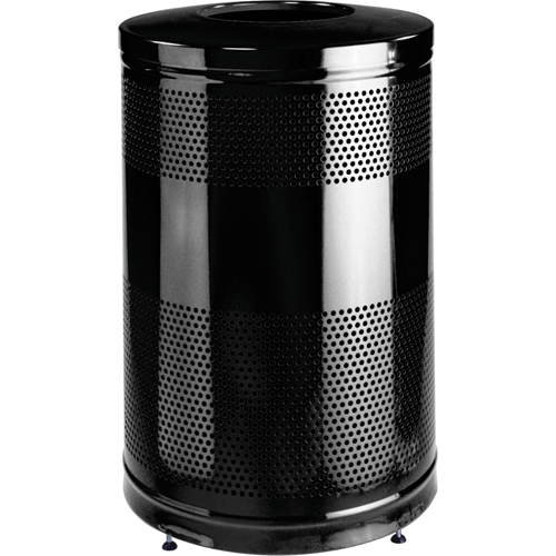 Rubbermaid FGS55ETBKPL Classic Series Outdoor Waste Containers, Metal, 51 US gal.