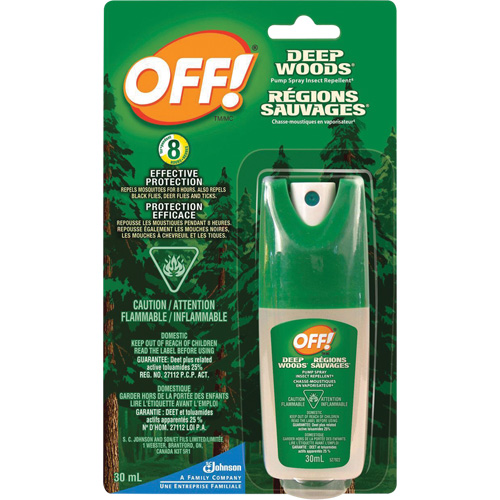 SC Johnson 10062300018564 OFF! Deep Woods&reg; Insect Repellent, 25% DEET, Spray, 30 ml