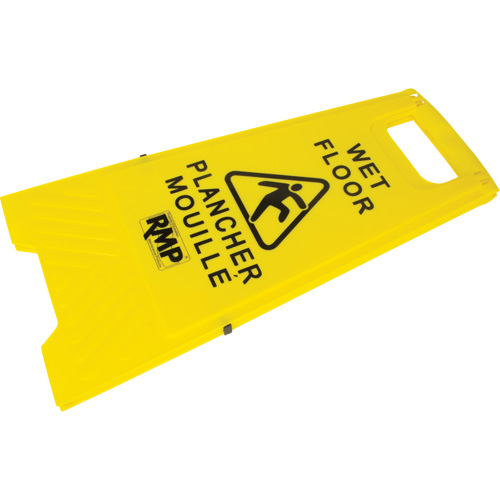 RMP Maintenance Products JD391 Safety Wet Floor Sign, Bilingual with Pictogram