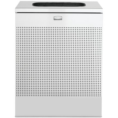 Rubbermaid FGSR18SSPL Silhouette Small Rectangular Waste Receptacle, Stainless Steel, 22.5 US gal.